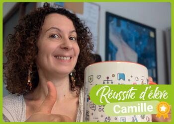 Camille a obtenu son CAP AEPE avec mention \