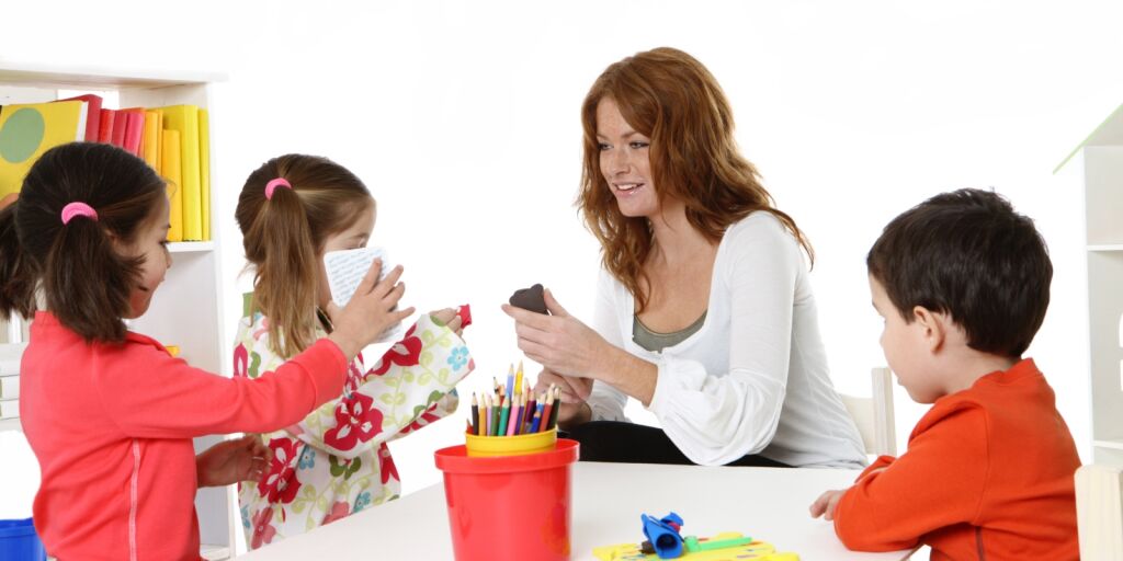 Travail dans une école maternelle